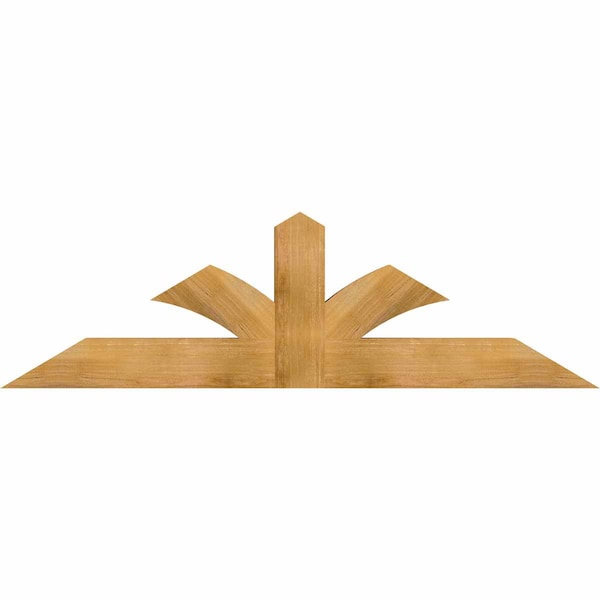 Ekena Millwork Richland Rough Sawn Timber Gable Bracket, Western Red Cedar, 72"W x 21"H x 4"D x 6"F, 7/12 Pitch GBW072X21X0406RIC00RWR - main